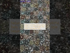 Kain Sequin Bordir Partai Berwarna-warni Mewah 100% Gaya Polyester Kain Sequin Bordir