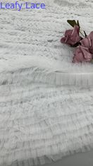 Koleksi Baru Mewah Elegant dan awet Mesh keriput Kain renda untuk acara pernikahan dan ulang tahun