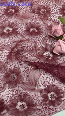 Koleksi baru mewah elegan dan tahan lama bunga Sequin renda kain untuk acara pernikahan dan ulang tahun