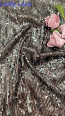 Sequin mewah Kain renda bordir Untuk pakaian tekstil wanita