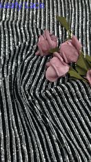 100% Polyester Daun Sequin bordir renda kain bersinar mewah untuk acara pesta pernikahan