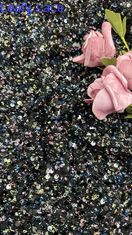 Kain renda logam Sequin bordir kain warna yang disesuaikan
