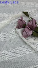 2025 Stretch Lace Fabric untuk berpakaian dan pakaian Tulle Soft Strip-type Pattern by the Yard