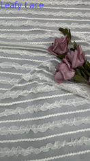 Tulle Mesh Fabric Lace Fabric Pleated Fabric untuk Garment Couture dan Desain Mode