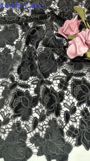 White Hollow-up Luxury Brand Broded Lace Fabric Laser Tech Untuk Acara Pesta