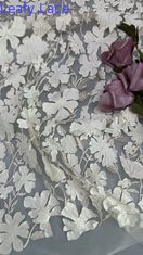 Elegant Flower Lace Mesh Ground for Dressmaking Gowns Lembut Ringan