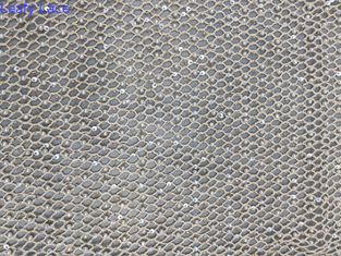 Mesh Pearl Beaded Embroidery Kain untuk Bernafas elegan Gaun Makan Malam berkualitas tinggi