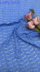 Kualitas tinggi Blue Lace Mesh Hollow Up Effect Untuk Artistik Pernikahan Malam Pesta Pakaian
