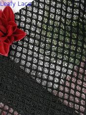 Black Diamond Pattern 60 Yards Bonded Tulle Mesh Fabric