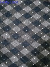 Polyester Dot Printing Berbondong-bondong Mesh Fabric Untuk Gaun Gadis Kecil