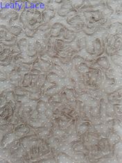 Kain Bordir Khaki Applique