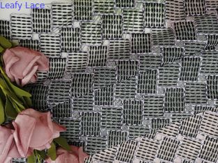 Gaun Gadis Kecil 100 Yards Tulle Mesh Kain Renda Bordir Geometris