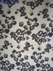 Kain Pengantin Bordir Kain Renda Bunga Hitam Halus Corded 3D
