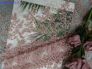 Kain Bordir Payet Bunga Merah Muda Kain Renda Pernikahan Oleh Halaman