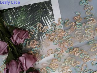 Crochet Corded Lurex Bordir Kain Renda Metalik