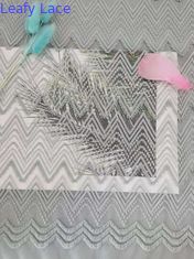 Kain Spandex Mesh Tekstil Renda Bentuk Ritsleting Renda Bulu Mata