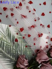 AZO Gratis Gadis Kecil Merah Hati Kain Renda Bordir Gaun Malam