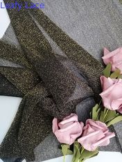 Emas Lurex Mesh Tulle Kain Renda Metalik Untuk Kemeja Wanita Bottoming