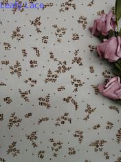 Bunga Digital Printing Berbondong-bondong Mesh Fabric Untuk Artikel Tempat Tidur