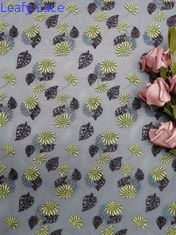 125 CM 3D Kain Renda Bunga Berwarna Voile Bordir Metalic Tulle