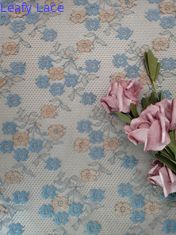 145CM Kecil Floral Bordir Kain Renda Gaun Wanita Renda Warna Coklat