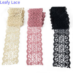 3 "Pink Polyester Lace Potong Aksesoris Pakaian Dekorasi Pernikahan