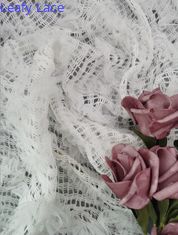 putih 3D Floral Lace Fabric Anak-anak Dress Fabric crochet Lace