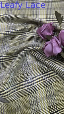 ODM Multi Color Sequin Embroidered Fabric Mesh For Evening Dress