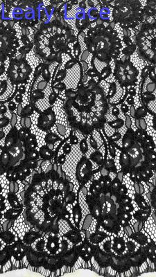 Special Chenille Yarn Floral Scalloped Edge Lace Fabric By The Yard Dress For Fashion