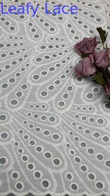 French Chantilly Lace Fabric Hollow-up White Color for Garments Gowns Wedding Dresses