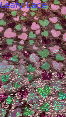 3D Floral Sequin Bread  Embroideded Fabric Luxary High Quality for Party Gowns Dresses