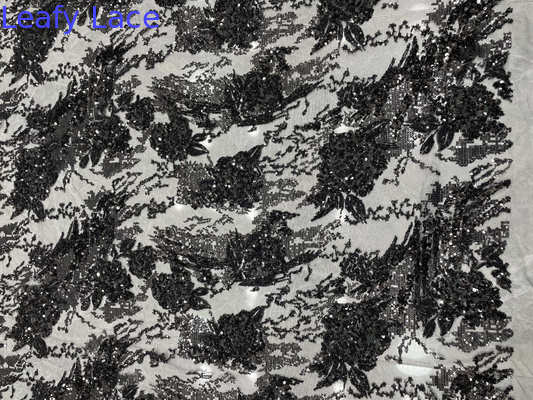 Mesh Embroidered Sequin Floral Lace Customized Factory Source Product Gown