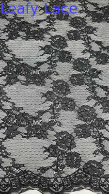 Black French Chantilly Lace Guipure Elegant Trim Special For Dress For Wedding Dresses Factory