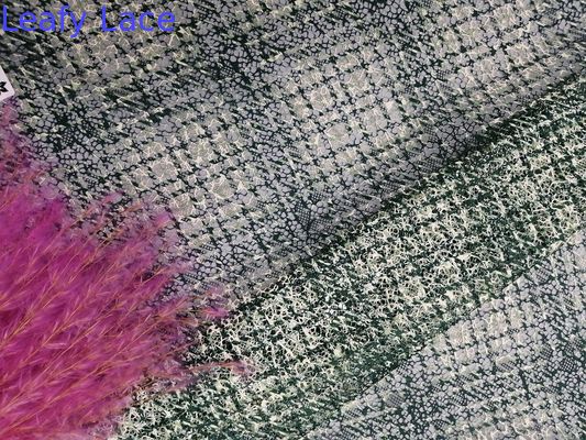 Little Girl Dress Fabric 145CM Poly Lace Printed Mesh Fabric