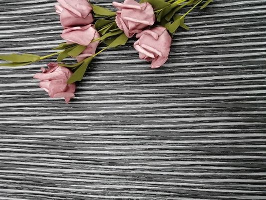 Party 100 yards Black Metallic Lurex Mesh Pleated Lace Fabric