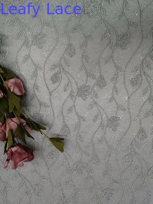 3D Floral Tulle Embroidery Lace Fabric For Party Dress