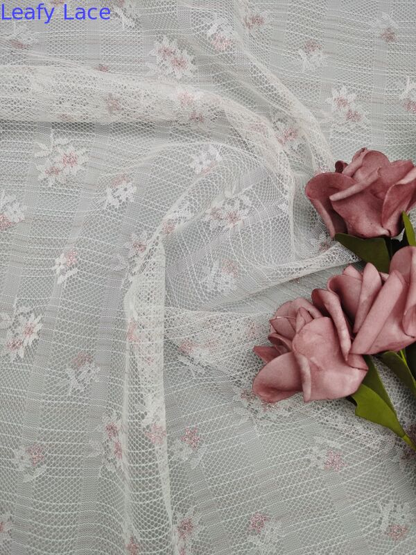 3D Floral Elegant&Breathe 100% Cotton Lace Fabric Hollow-up Patter Embroidered Pure Lace Wedding Dresses