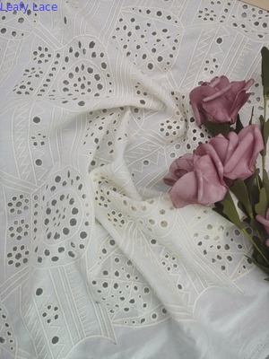 125cm Payet Bordir Kain Bridal Net Tulle Renda Oleh Daun