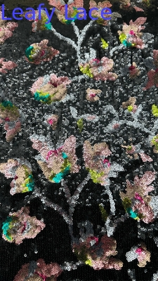 Perhiasan Kain Sequin Berkilau Bersulam Untuk Dekorasi Pakaian