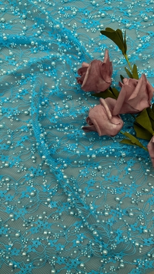 Luxury Perhiasan bordir renda Kain bordir renda tahan lama dan elegan Pernikahan Ulang Tahun