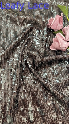 Sequin mewah Kain renda bordir Untuk pakaian tekstil wanita