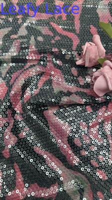 Kain bordir mewah dengan garis zebra renda kain bordir elegan 100% kapas