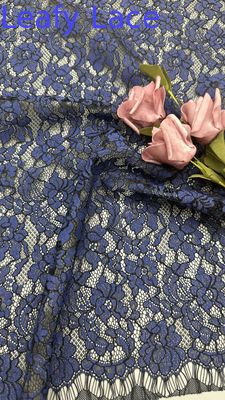 Daun Embroidery renda kain Mesh Bernafas renda kain elegan