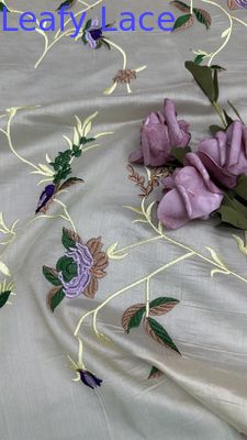 Frence Style Lace Trim Fabric Soft and Breathable Tulle Mesh Fabric untuk Kerajinan