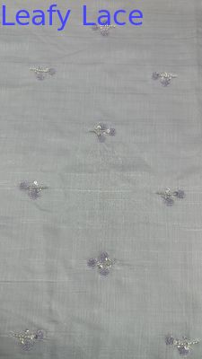 Kain Tulle Mesh Kualitas Tinggi Sequin Logam Koleksi Baru untuk Pakaian Gaun
