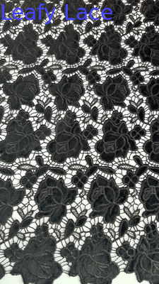 White Hollow-up Luxury Brand Broded Lace Fabric Laser Tech Untuk Acara Pesta