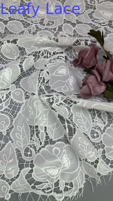 Kain Renda Bordir Cantik Berongga Elegan Tinggi Berdaun untuk Anak Perempuan