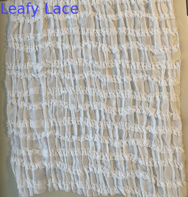 Gaya Prancis Kain renda pleated untuk Mesh Bernafas Kain renda premium berkualitas tinggi Mewah