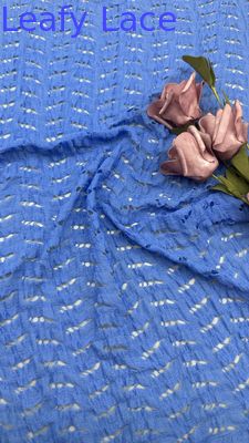 Kualitas tinggi Blue Lace Mesh Hollow Up Effect Untuk Artistik Pernikahan Malam Pesta Pakaian