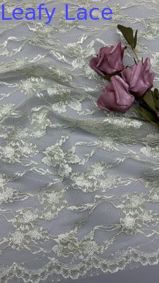Renda Jaring Bordir INS Mewah Tulle dengan Jahitan Bunga untuk Gaun Pengantin Elegan
